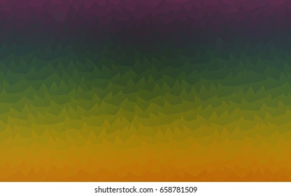 Dark Multicolor, Rainbow vector abstract colorful background, which consist of triangles. Pattern with colored triangles  