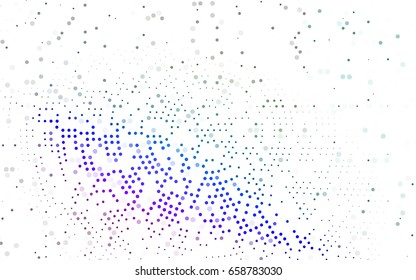 Dark Multicolor, Rainbow vector abstract pattern with circles. Geometry template for your business design. Background with colored spheres.