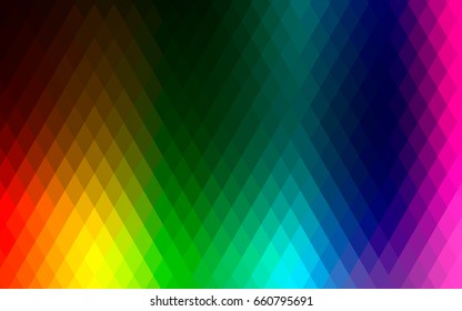 Dark Multicolor, Rainbow vector abstract textured polygonal background. Blurry rectangular design. The pattern with repeating rectangles can be used for background.