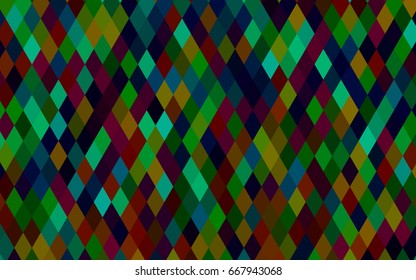 Dark Multicolor, Rainbow vector abstract polygonal background. A sample with polygonal shapes. A completely new design for your business.