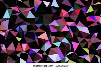 Dark Multicolor, Rainbow vector abstract mosaic template. A completely new color illustration in a vague style. The best triangular design for your business. Dark Multicolor, Rainbow vector abstract mosaic template. A completely new color illustration in a vague style. The best triangular design for your business.