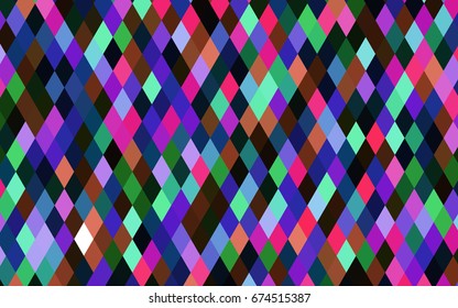 Dark Multicolor, Rainbow vector abstract polygonal template. Shining illustration, which consist of triangles. Triangular pattern for your business design.