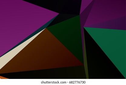 Dark Multicolor, Rainbow vector abstract mosaic background. Brand-new colored illustration in blurry style with gradient. The completely new template can be used for your brand book.