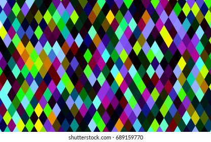 Dark Multicolor, Rainbow vector abstract mosaic pattern. Glitter abstract illustration with an elegant design. A completely new design for your business.
