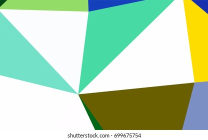 Dark Multicolor, Rainbow vector abstract colorful background, which consist of triangles. Pattern with colored triangles on white background.