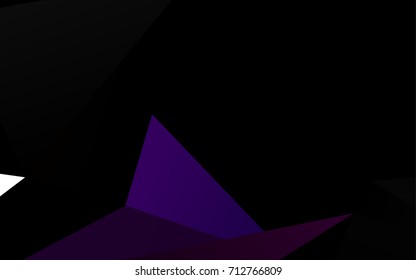 Dark Multicolor, Rainbow vector abstract mosaic background. Creative illustration in halftone style with gradient. The best triangular design for your business.