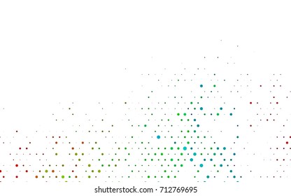 Dark Multicolor, Rainbow vector abstract pattern with circles. Geometry template for your business design. Background with colored spheres.