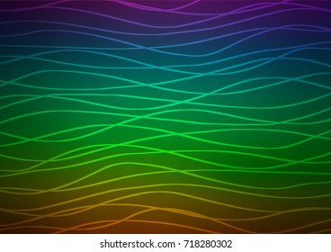 Dark Multicolor, Rainbow vector abstract doodle background. Doodles on blurred abstract background with gradient. The template can be used as a background for cell phones.