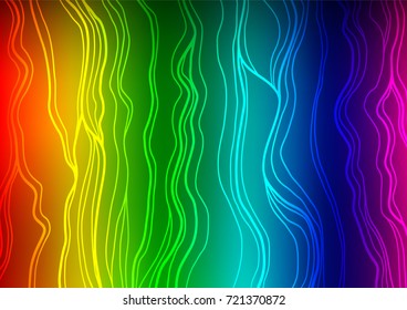 Dark Multicolor, Rainbow vector abstract doodle texture. Doodles on blurred abstract background with gradient. A completely new design for your business.