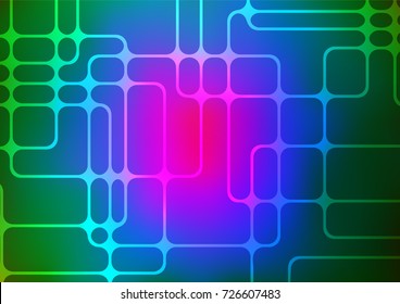 Dark Multicolor, Rainbow vector abstract doodle template. Modern geometrical abstract illustration with doodles. The pattern can be used for wallpapers and coloring books.