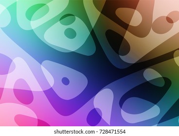 Dark Multicolor, Rainbow vector abstract doodle background. Colorful illustration in abstract style with doodles and Zen tangles. The best blurred design for your business.