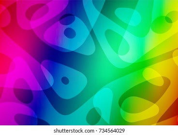Dark Multicolor, Rainbow vector abstract doodle template. Decorative shining illustration with doodles on abstract template. A new texture for your design.