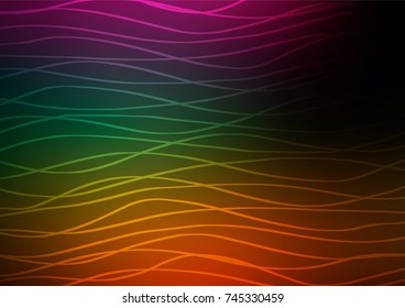 Dark Multicolor, Rainbow vector abstract doodle pattern. Glitter abstract illustration with doodles and Zen tangles. The doodle design can be used for your web site.