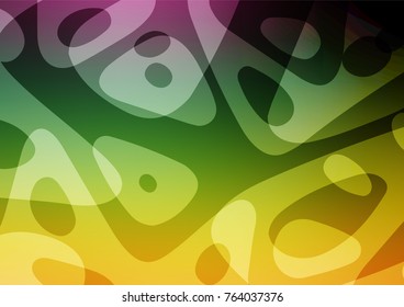 Dark Multicolor, Rainbow vector abstract doodle background. A completely new color illustration in doodle style. The completely new template can be used for your brand book.