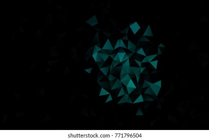 Dark Multicolor, Rainbow vector abstract mosaic background. Geometric illustration in Origami style with gradient.  A completely new design for your business.