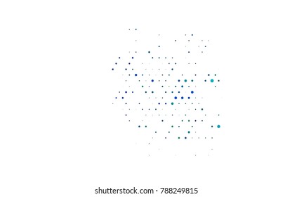 Dark Multicolor, Rainbow vector abstract pattern with circles. Geometry template for your business design. Background with colored spheres.