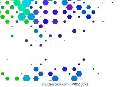 Dark Multicolor, Rainbow vector abstract textured polygonal background. Brand-new blurry hexagonal design. Pattern can be used for background.