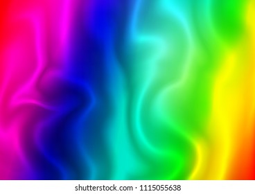 Dark Multicolor, Rainbow vector backdrop with bent lines. Modern gradient abstract illustration with bandy lines. The best blurred design for your business.