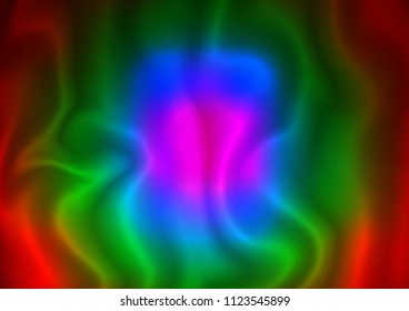 Dark Multicolor, Rainbow vector backdrop with bent lines. Brand new colored illustration in marble style with gradient. The elegant pattern for brand book.