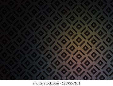 Dark Multicolor, Rainbow vector backdrop with lines, cubes. Colorful decorative design in simple style with lines, rhombuses. Smart design for your business advert.
