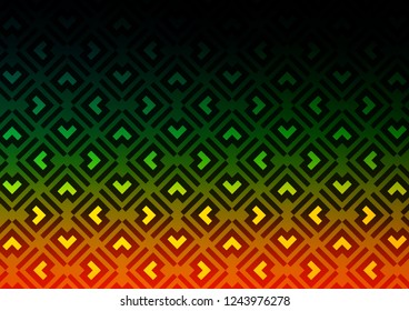 Dark Multicolor, Rainbow vector backdrop with long lines. Decorative shining illustration with lines on abstract template. Best design for your ad, poster, banner.