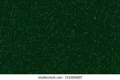 Dark Multicolor, Rainbow vector backdrop with dots. Abstract illustration with colored bubbles in nature style. Pattern of water, rain drops.