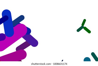 Dark Multicolor, Rainbow vector background with straight lines. Decorative shining illustration with lines on abstract template. The pattern can be used as ads, poster, banner for medicine.