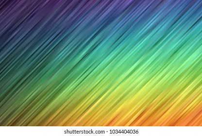 Dark Multicolor, Rainbow vector background with bent lines. Brand-new colored illustration in marble style with gradient. The elegant pattern for brand book.