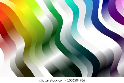 Dark Multicolor, Rainbow vector background with lava shapes. Colorful illustration in abstract marble style with gradient. Marble style for your business design.