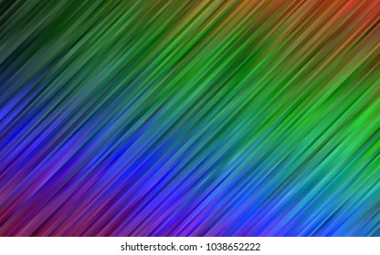 Dark Multicolor, Rainbow vector background with abstract lines. A completely new color illustration in marble style. The best blurred design for your business.
