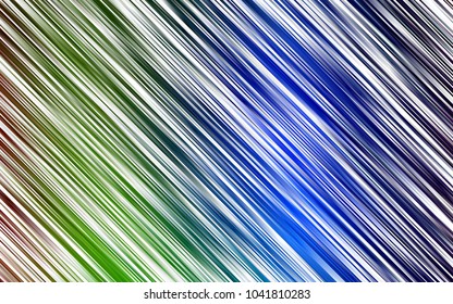 Dark Multicolor, Rainbow vector background with straight lines. Lines on blurred abstract background with gradient. The pattern can be used for busines ad, booklets, leaflets