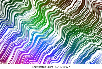 Dark Multicolor, Rainbow vector background with lava shapes. Creative illustration in halftone marble style with gradient. A completely new template for your business design.