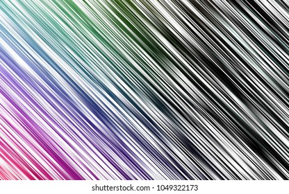 Dark Multicolor, Rainbow vector background with straight lines. Glitter abstract illustration with colored sticks. The pattern can be used as ads, poster, banner for commercial.