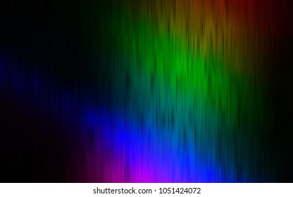 Dark Multicolor, Rainbow vector background with straight lines. Lines on blurred abstract background with gradient. Smart design for your business advert.