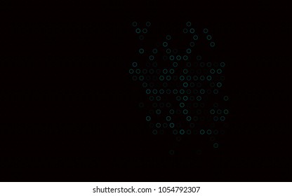Dark Multicolor, Rainbow vector  background with dots. Blurred bubbles on abstract background with colorful gradient. The pattern can be used for ads, leaflets of liquid.