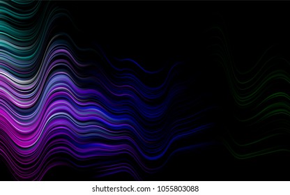 Dark Multicolor, Rainbow vector background with liquid shapes. Geometric illustration in marble style with gradient.  Marble style for your business design.