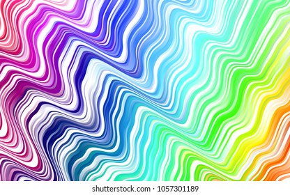 Dark Multicolor, Rainbow vector background with lamp shapes. A sample with blurred bubble shapes. The best blurred design for your business.