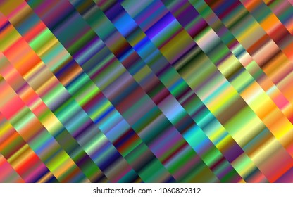 Dark Multicolor, Rainbow vector background with straight lines. Shining colored illustration with narrow lines. Smart design for your business advert.
