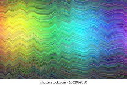Dark Multicolor, Rainbow vector background with lava shapes. Colorful illustration in abstract marble style with gradient. Brand-new design for your ads, poster, banner.