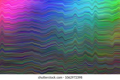 Dark Multicolor, Rainbow vector background with lamp shapes. A vague circumflex abstract illustration with gradient. Marble style for your business design.