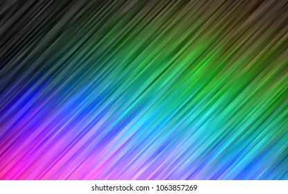 Dark Multicolor, Rainbow vector background with bubble shapes. Blurred geometric sample with gradient bubbles.  Marble style for your business design.
