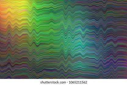 Dark Multicolor, Rainbow vector background with lava shapes. A vague circumflex abstract illustration with gradient. Marble style for your business design.