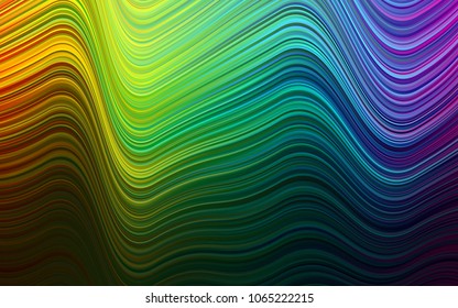 Dark Multicolor, Rainbow vector background with lava shapes. Creative geometric illustration in marble style with gradient. Marble design for your web site.