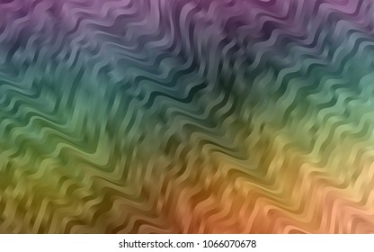 Dark Multicolor, Rainbow vector background with lamp shapes. Colorful illustration in abstract marble style with gradient. The elegant pattern for brand book.