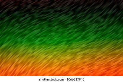 Dark Multicolor, Rainbow vector background with abstract lines. Glitter abstract illustration with wry lines. Textured wave pattern for backgrounds.