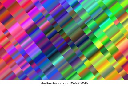 Dark Multicolor, Rainbow vector background with straight lines. Blurred decorative design in simple style with lines. Smart design for your business advert.