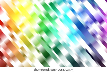 Dark Multicolor, Rainbow vector background with straight lines. Shining colored illustration with narrow lines. The template can be used as a background.