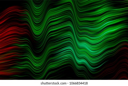 Dark Multicolor, Rainbow vector background with bubble shapes. Shining illustration, which consist of blurred lines, circles. Pattern for your business design.