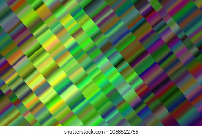 Dark Multicolor, Rainbow vector background with straight lines. Modern geometrical abstract illustration with staves. The pattern can be used for websites.