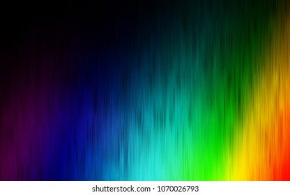 Dark Multicolor, Rainbow vector background with straight lines. Modern geometrical abstract illustration with staves. The pattern can be used for websites.
